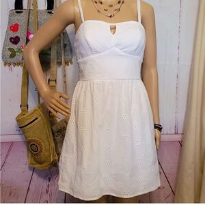 As You Wish White Eyelet Summer Dress size S